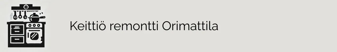 Keittiö remontti Orimattila